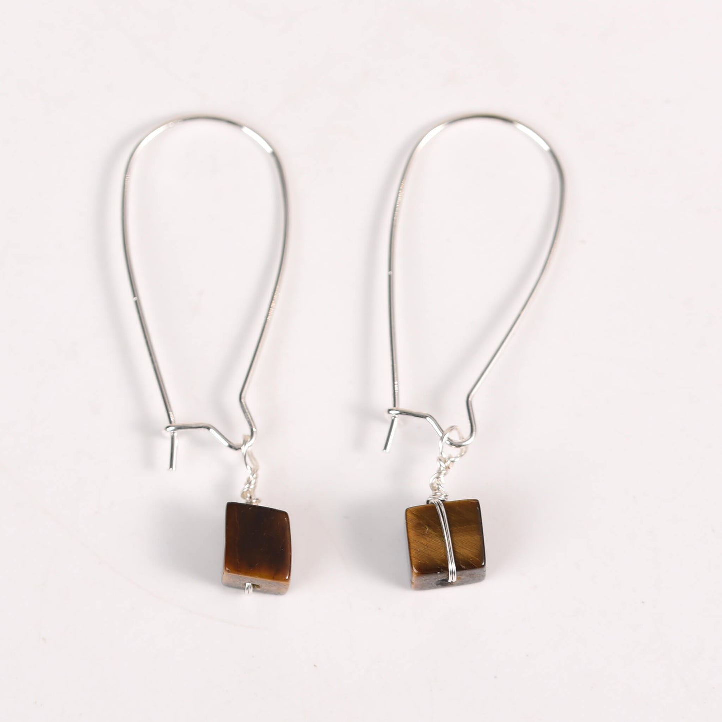 Natural Crystal  Cube  Earrings Ear line Create personalized Gifts