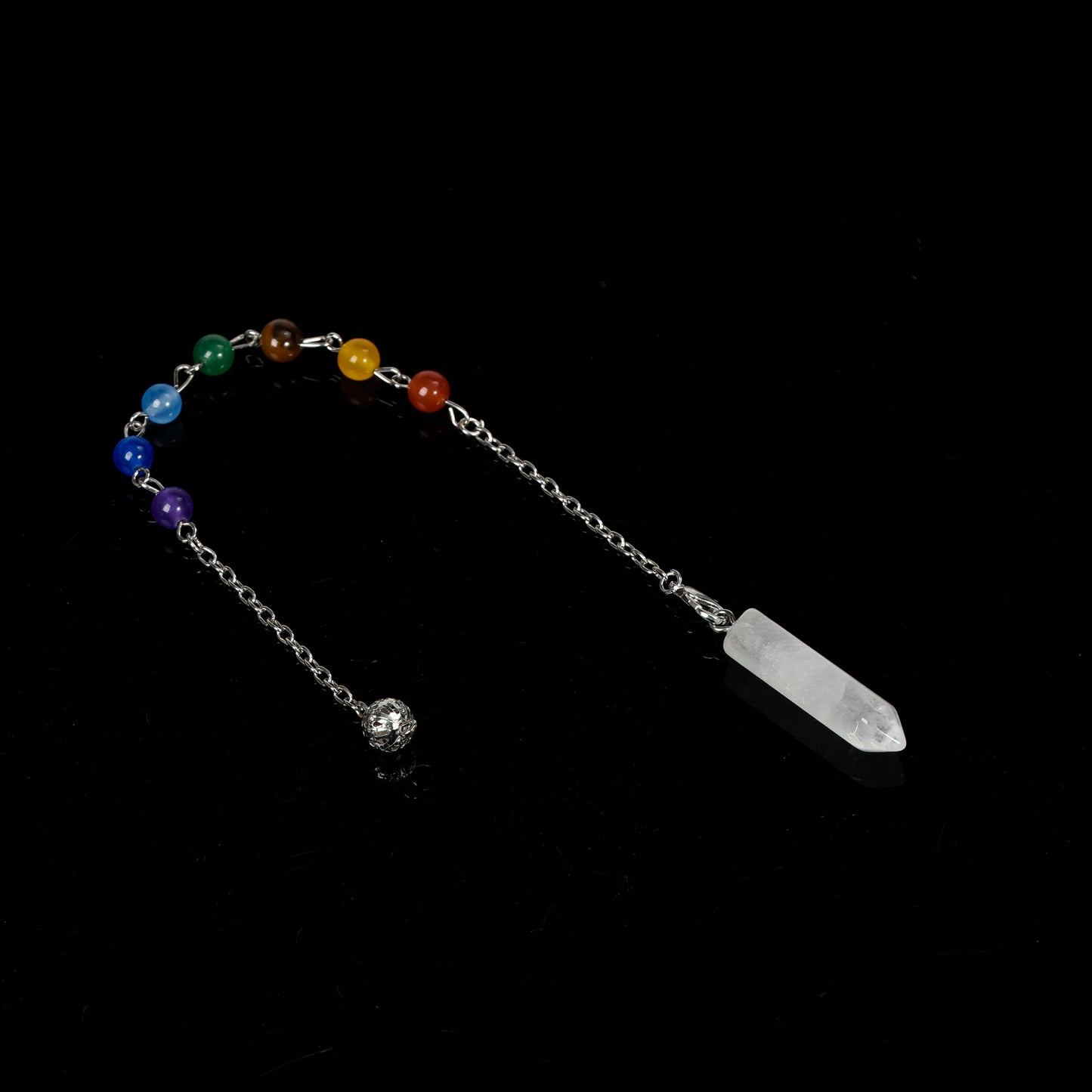 Seven Chakras Spiritual pendulum Pencil tip crystal