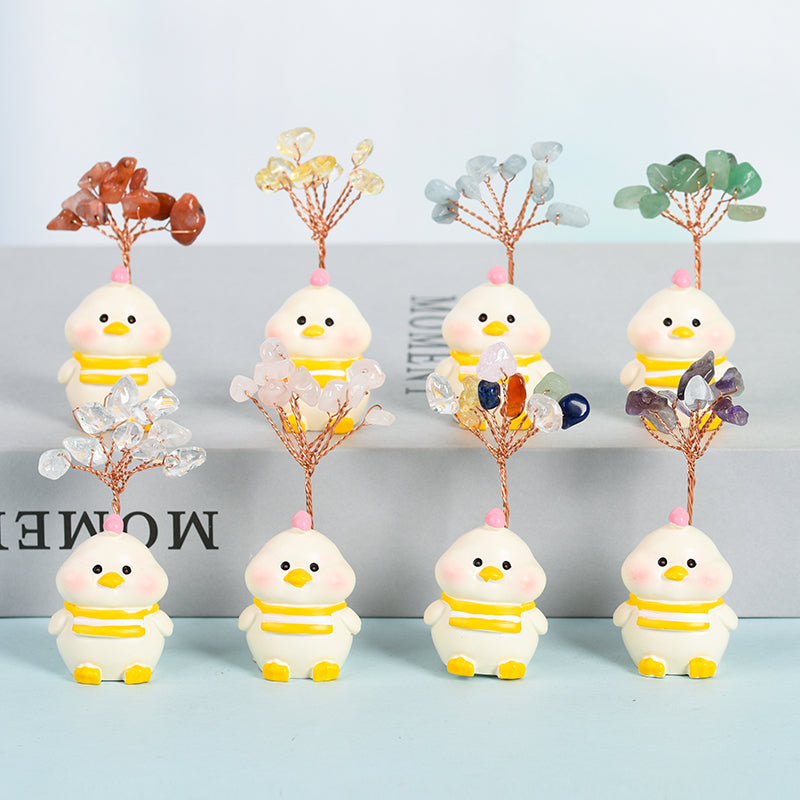 Fortune Tree Crystal Factory customization bring luck Gift Decoration Chinese Zodiac Animals