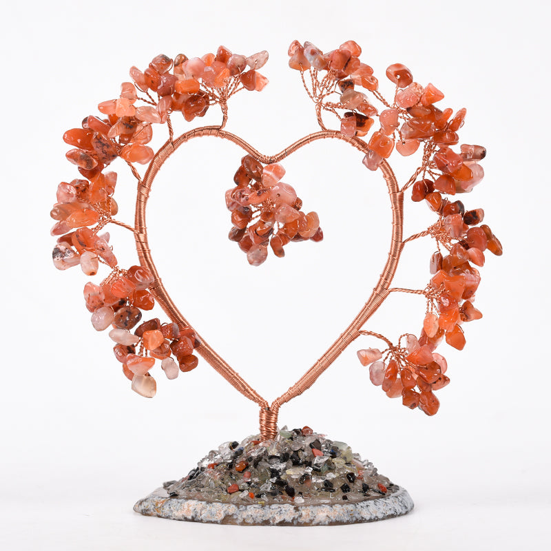 Fortune Love Agate Tree Crystal Factory customization bring luck Gift Decoration custom made