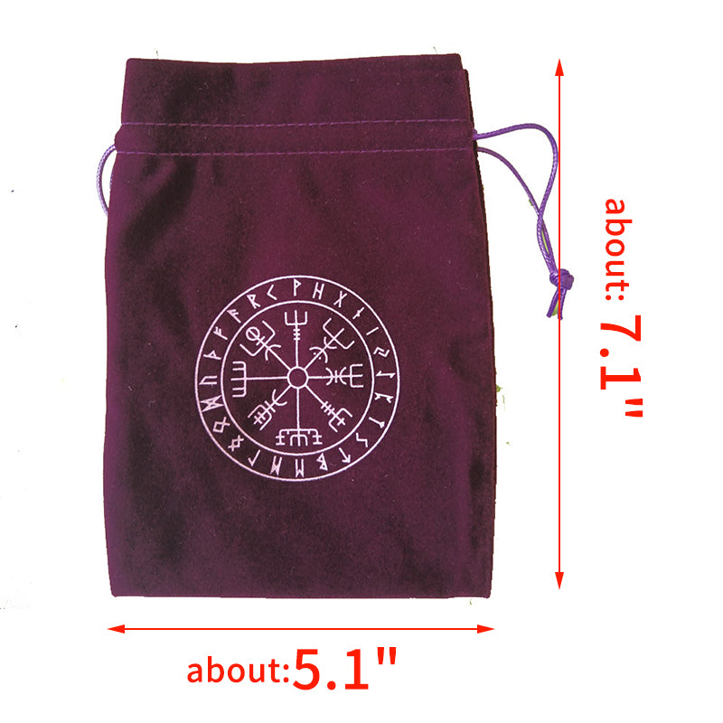 Rune Drawstring Storage  Tarot Cards Bag