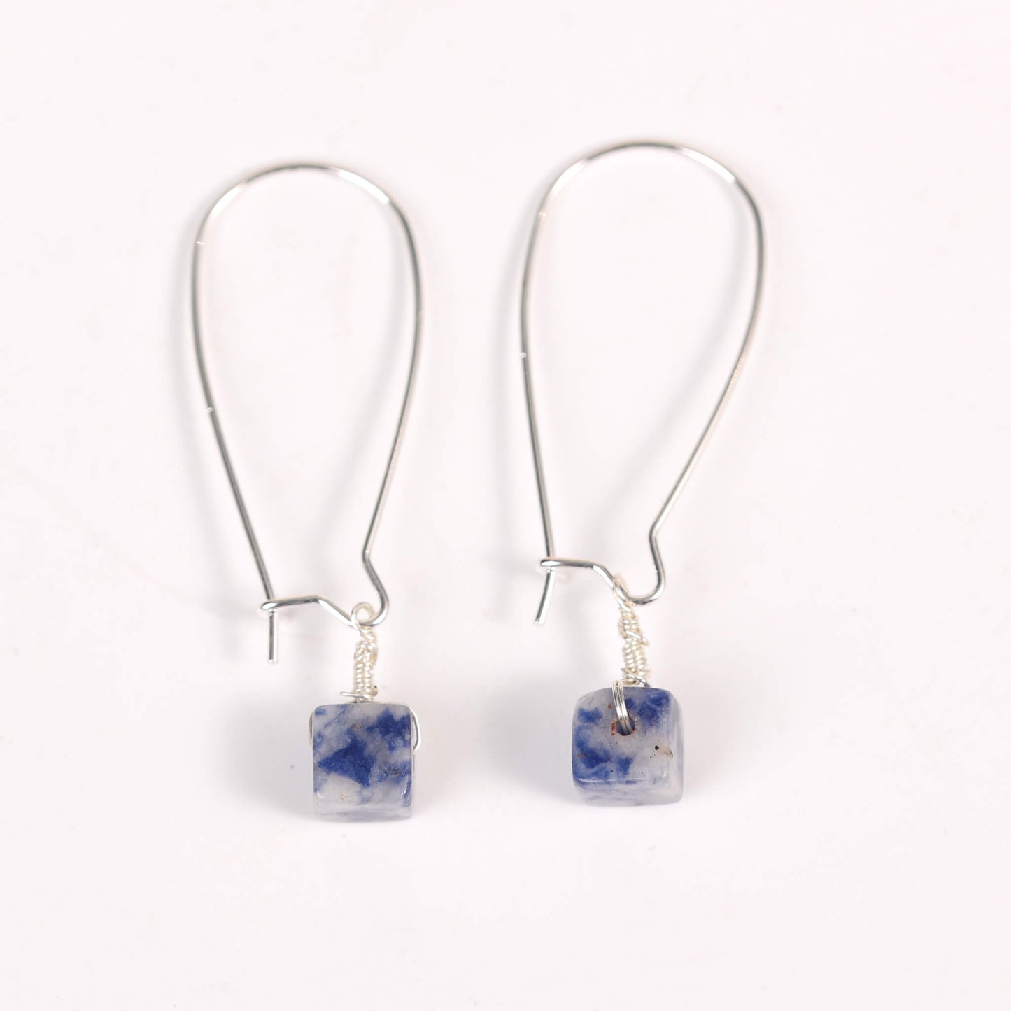 Natural Crystal  Cube  Earrings Ear line Create personalized Gifts