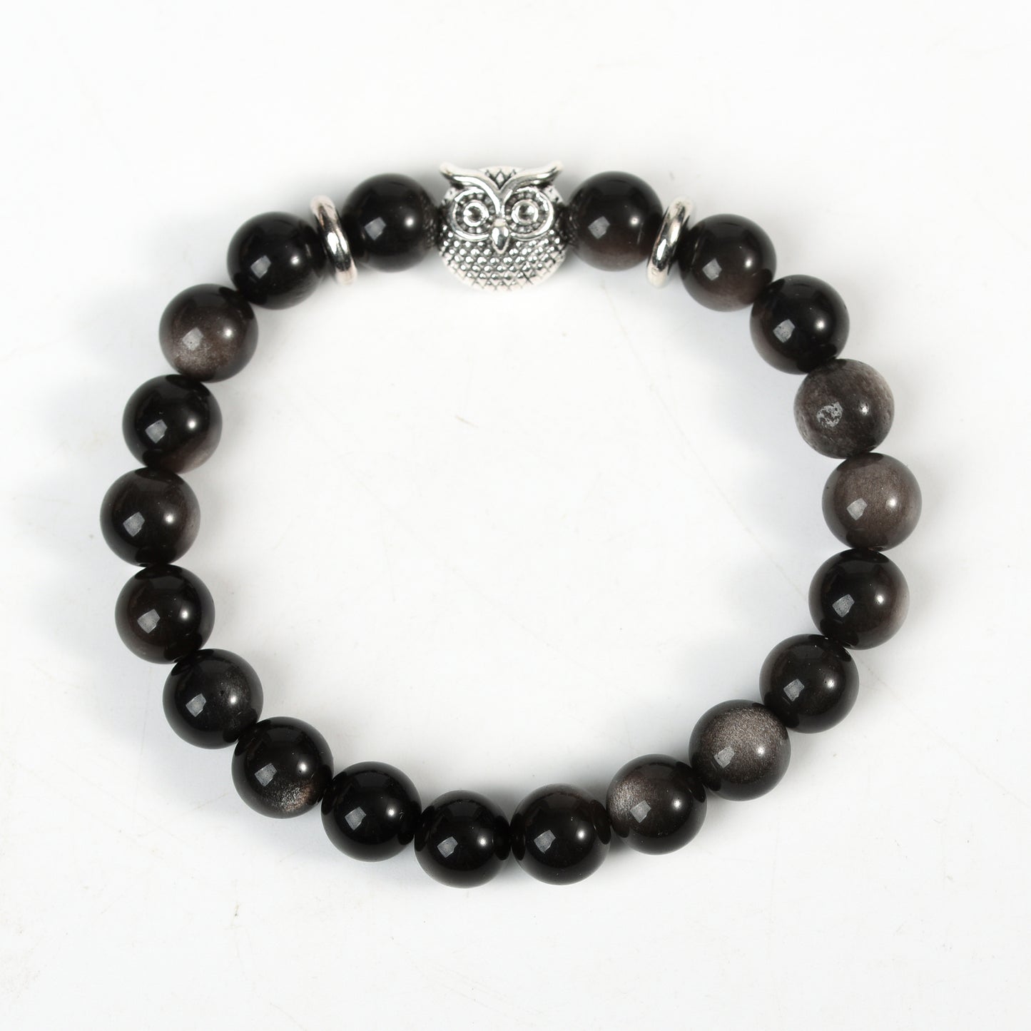 Natural Silver Obsidian Bracelet creative DIY Bracelet wholesale