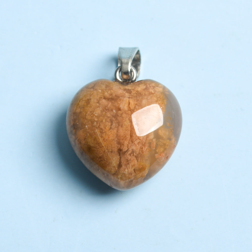 Natural crystal love pendant accessories wholesale large inventory manufacturers for direct supply