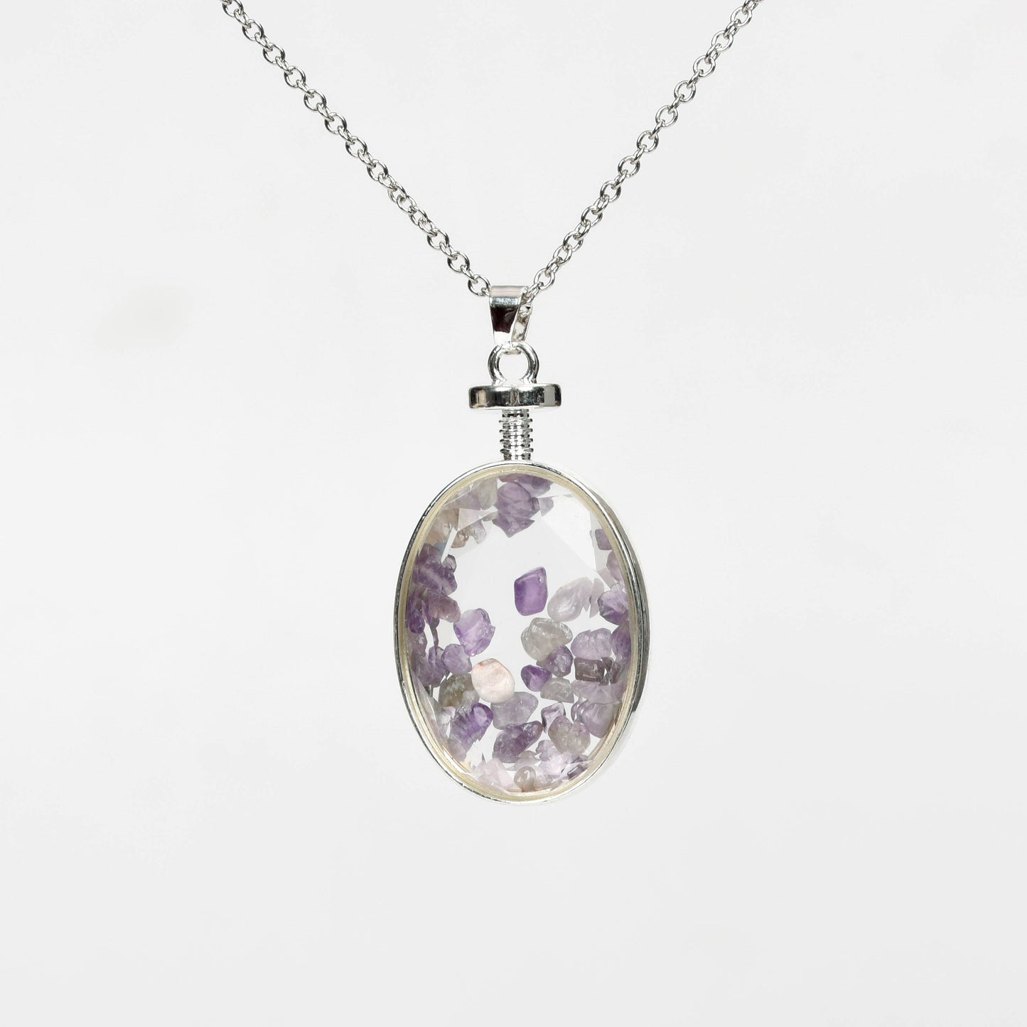 Glass oval necklace Wholesale Pendant Factory outlet Natural