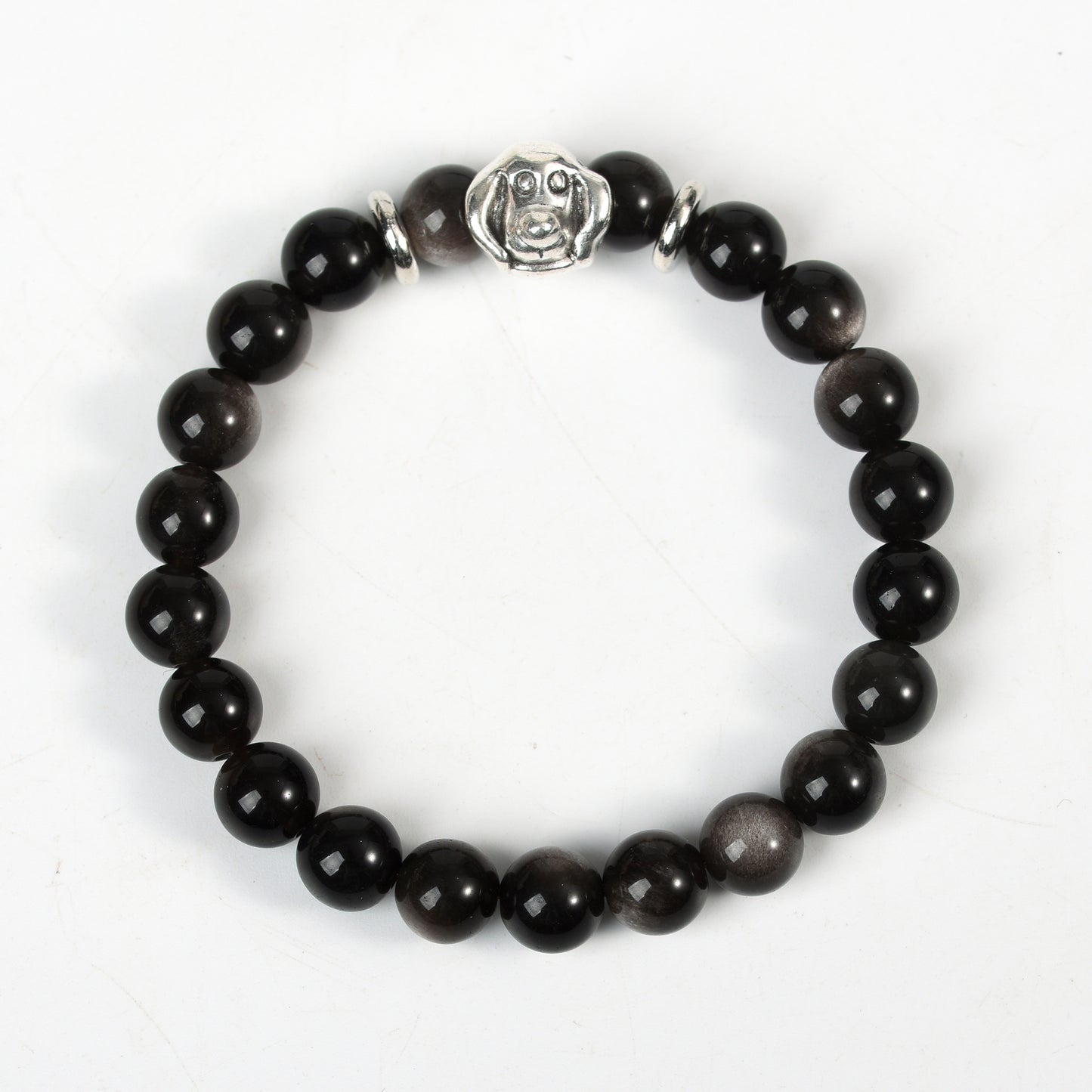 Natural Silver Obsidian Bracelet creative DIY Bracelet wholesale