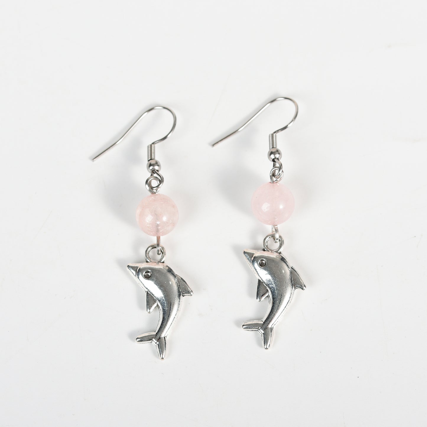 Natural Crystal Dolphin Earrings Jewelry Create personalized wholesale