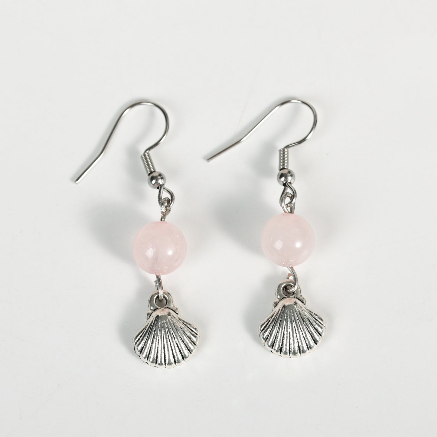 Shell earrings crystal natural Alloy Scallop Shell Earrings wholesale