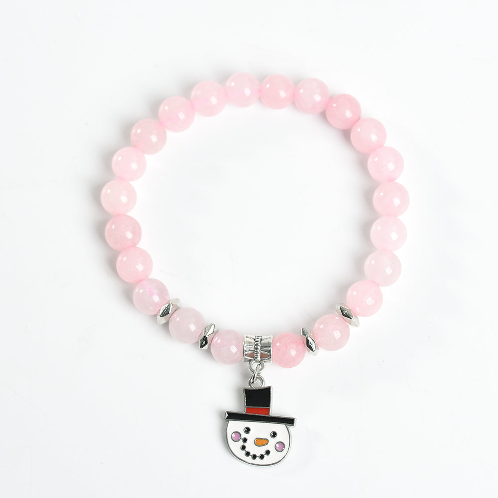 Europe and the United States Christmas snowman series creative crystal creative Christmas bracelet trend senior sense hand string