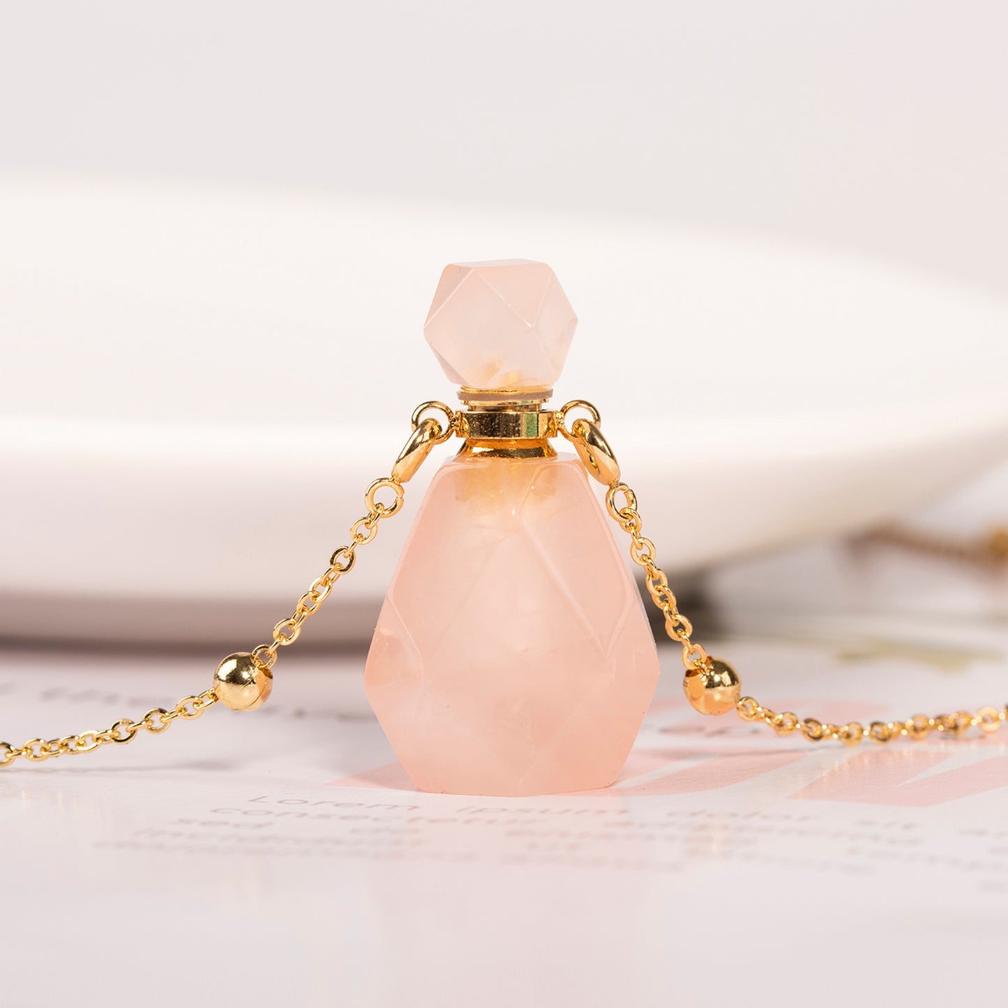 Perfume bottle pendant Crystal Accessories Good for sleep