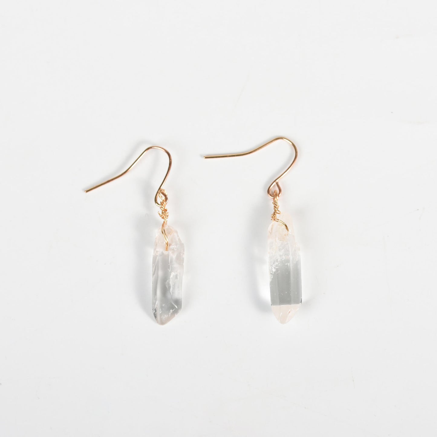 Natural Clear Quartz Earrings Ear studs Accessories Gifts Author original